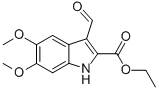 1H-INDOLE-2-CARBOXYLIC ACID,3-FORMYL-5,6-DIMETHOXY-,ETHYL ESTER CAS#: 121282-80-2