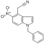 1H-INDOLE-4-ACETONITRILE, 5-NITRO-1-(PHENYLMETHYL)- CAS#: 120627-50-1