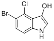 1H-Indol-3-ol, 5-bromo-4-chloro- CAS#: 117887-41-9