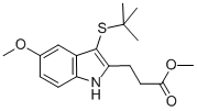1H-Indole-2-propanoic acid, 3-[(1,1-dimethylethyl)thio]-5-methoxy-methyl ester CAS#: 136694-54-7