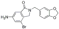 1H-Isoindol-1-one, 6-aMino-2-(1,3-benzodioxol-5-ylMethyl)-4-broMo-2,3-dihydro- CAS#: 169043-96-3