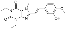 1H-Purine-2,6-dione, 3,7-dihydro-1,3-diethyl-8-(2-(3-hydroxy-4-methoxy phenyl)ethenyl)-7-methyl-, (E)- CAS#: 155272-04-1