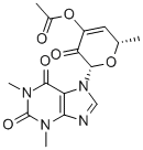 1H-Purine-2,6-dione, 3,7-dihydro-7-(4-(acetyloxy)-3,6-dihydro-6-methyl -3-oxo-2H-pyran-2-yl)-1,3-dimethyl-, (2S-cis)- CAS#: 39848-20-9