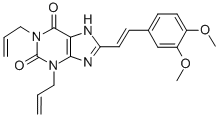 1H-Purine-2,6-dione, 3,7-dihydro-8-(2-(3,4-dimethoxyphenyl)ethenyl)-1, 3-di-2-propenyl-, (E)- CAS#: 155814-27-0