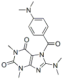 1H-Purine-2,6-dione,  8-(dimethylamino)-7-[4-(dimethylamino)benzoyl]-3,7-dihydro-1,3-dimethyl- CAS#: 148122-89-8
