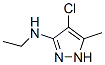 1H-Pyrazol-3-amine, 4-chloro-N-ethyl-5-methyl- CAS#: 116545-23-4