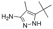 1H-Pyrazol-3-amine,  5-(1,1-dimethylethyl)-4-methyl- CAS#: 159976-74-6