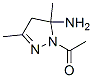 1H-Pyrazol-5-amine, 1-acetyl-4,5-dihydro-3,5-dimethyl- (9CI) CAS#: 175880-94-1