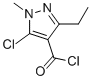 1H-Pyrazole-4-carbonyl chloride, 5-chloro-3-ethyl-1-methyl- (9CI) CAS#: 128564-58-9