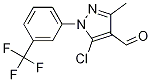 1H-Pyrazole-4-carboxaldehyde, 5-chloro-3-Methyl-1-[3-(trifluoroMethyl)phenyl] CAS#: 376359-52-3
