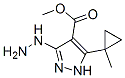 1H-Pyrazole-4-carboxylicacid,3-hydrazino-5-(1-methylcyclopropyl)-,methyl CAS#: 117209-14-0