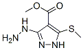 1H-Pyrazole-4-carboxylicacid,3-hydrazino-5-(methylthio)-,methylester(9CI) CAS#: 117736-55-7