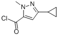 1H-Pyrazole-5-carbonyl chloride, 3-cyclopropyl-1-methyl- (9CI) CAS#: 136283-92-6