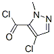 1H-Pyrazole-5-carbonyl chloride, 4-chloro-1-methyl- (9CI) CAS#: 157142-50-2
