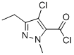 1H-Pyrazole-5-carbonyl chloride, 4-chloro-3-ethyl-1-methyl- (9CI) CAS#: 129560-00-5