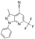 1H-Pyrazolo[3,4-b]pyridine-4-carbonitrile,  3-methyl-1-phenyl-6-(trifluoromethyl)- CAS#: 319923-89-2
