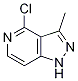 1H-Pyrazolo[4,3-c]pyridine,4-chloro-3-Methyl- CAS#: 120422-93-7