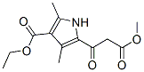 1H-Pyrrole-2-propanoicacid,4-(ethoxycarbonyl)-3,5-dimethyl-beta-oxo-,methylester(9CI) CAS#: 315679-46-0