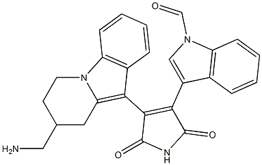 1H-Pyrrole-2,5-dione, 3-[8-(aMinoMethyl)-6,7,8,9-tetrahydropyrido[1,2-a]indol-10-yl]-4-(1-Methyl-1H-indol-3-yl)-, Monohy CAS#: 145317-11-9