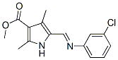 1H-Pyrrole-3-carboxylicacid,5-[[(3-chlorophenyl)imino]methyl]-2,4-dimethyl-,methylester(9CI) CAS#: 304877-75-6