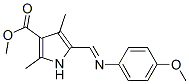 1H-Pyrrole-3-carboxylicacid,5-[[(4-methoxyphenyl)imino]methyl]-2,4-dimethyl-,methylester(9CI) CAS#: 304870-52-8
