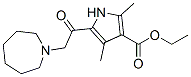 1H-Pyrrole-3-carboxylicacid,5-[(hexahydro-1H-azepin-1-yl)acetyl]-2,4-dimethyl-,ethylester(9CI) CAS#: 304683-87-2