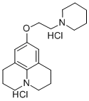 1H,5H-Benzo(ij)quinolizine, 2,3,6,7-tetrahydro-9-(2-(1-piperidinyl)eth oxy)-, dihydrochloride CAS#: 130260-18-3