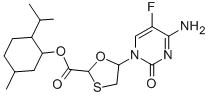 [1R-[1(2S*,5R*),2beta,5alpha]]-5-(4-Amino-5-fluoro-2-oxo-1(2H)-pyrimidinyl)-1,3-oxathiolane-2-carboxylic acid 5-methyl-2-(1-methylethyl)cyclohexyl ester CAS#: 147126-75-8