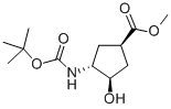 (1R,2R,4R)-N-BOC-1-AMINO-2-HYDROXYCYCLOPENTANE-4-CARBOXYLIC ACID METHYL ESTER CAS#: 321744-18-7