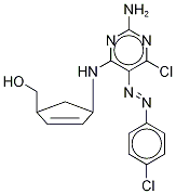 (1R,4S)-rel-4-[[2-AMino-6-chloro-5-[(4-chlorophenyl)azo]-4-pyriMidinyl]aMino]-2-cyclopentene-1-Methanol CAS#: 122624-75-3