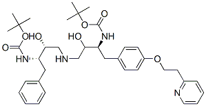 [1S-[1R*,2S*(2S*,3R*)]]-[3-[[3-[[(1,1-Dimethylethoxy)-carbonyl]amino]- 2-hydroxy-4-[4-[2-(2-pyridinyl)ethoxy]phenyl]butyl]amino]-2-hydroxy-1- (phenylmethyl)propyl]carbamic Acid, 1,1-Dimethylethyl ester CAS#: 162539-57-3