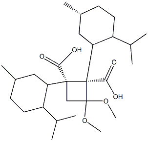 (1S,2R)-3,3-Dimethoxy-1,2-cyclobutanedicarboxylic Acid Di-L-Menthyl Ester CAS#: 138736-91-1