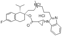 (1S,2S)-2-[2-[[3-(1H-BENZIMIDAZOL-2-YL)PROPYL]METHYLAMINO]ETHYL]-6-FLUORO-1,2,3,4-TETRAHYDRO-1-(1-METHYLETHYL)-2-NAPHTHALENYL CYCLOPROPANECARBOXYLATE DIHYDROCHLORIDE CAS#: 357400-13-6