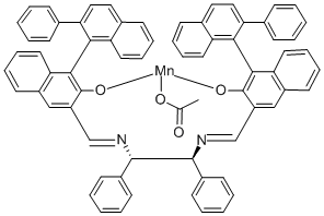 (1S,2S)-N,N'-BIS[(R)-2-HYDROXY-2'-PHENYL-1,1'-BINAPHTHYL-3-YLMETHYLENE]-1,2-DIPHENYLETHYLENEDIAMINATO MANGANESE(III) ACETATE CAS#: 158052-18-7