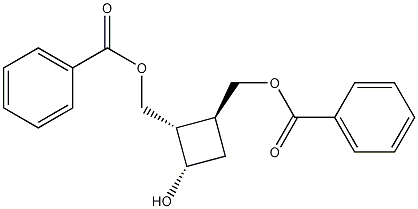 (1S,2S,3S)-2,3-Bis(benzoyloxymethyl)cyclobutanol CAS#: 132294-17-8