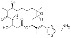 (1S,3S,7S,10R,11S,12S,16R)-3-[(1E)-2-[2-(Aminomethyl)-4-thiazolyl]-1-methylethenyl]-7,11-dihydroxy-8,8,10,12,16-pentamethyl-4,17-dioxabicyclo[14.1.0]heptadecane-5,9-dione CAS#: 280578-49-6