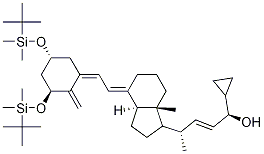 (1S,4S,E)-4-((1R,3aS,7aR,E)-4-((E)-2-((3S,5R)-3,5-bis(tert-butyldiMethylsilyloxy)-2-Methylenecyclohexylidene)ethylidene)-7a-Methyloctahydro-1H-inden-1-yl)-1-cyclopropylpent-2-en-1-ol CAS#: 134523-61-8