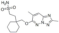2-[1-[(4,8-dimethyl-1,2,7,9-tetrazabicyclo[4.3.0]nona-2,4,6,8-tetraen- 3-yl)oxymethyl]cyclohexyl]ethanesulfonamide CAS#: 175215-31-3