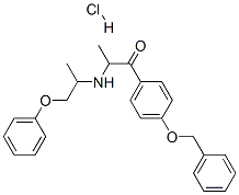 2-[(1-methyl-2-phenoxyethyl)amino]-1-[4-(phenylmethoxy)phenyl]propan-1-one hydrochloride CAS#: 35205-50-6