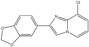 2-(1,3-Benzodioxol-5-yl)-8-chloro-imidazo[1,2-a]pyridine CAS#: 168837-41-0
