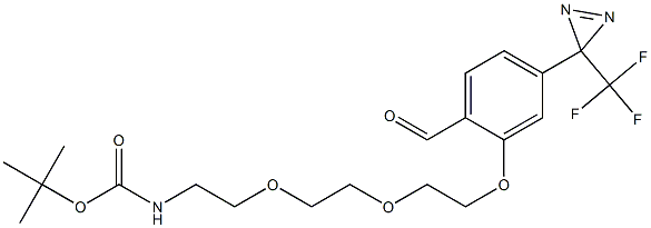 [2-[2-[2-[2-Formyl-5-[3-(trifluoromethyl)-3H-diazirin-3-yl]phenoxy]ethoxy]ethoxy]ethyl]carbamic acid 1,1-dimethylethyl ester CAS#: 299931-13-8