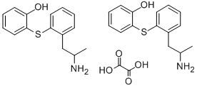 2-((2-(2-Aminopropyl)phenyl)thio)phenol ethanedioate (2:1) (salt) CAS#: 128959-33-1