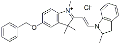 2-[2-(2,3-dihydro-2-methyl-1H-indol-1-yl)vinyl]-1,3,3-trimethyl-5-(phenylmethoxy)-3H-indolium chloride CAS#: 34912-23-7
