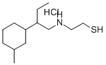 2-[2-(3-methylcyclohexyl)butylamino]ethanethiol hydrochloride CAS#: 38920-62-6