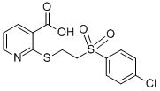 2-((2-[(4-CHLOROPHENYL)SULFONYL]ETHYL)THIO)NICOTINIC ACID CAS#: 175203-17-5
