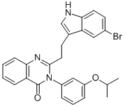 2-[2-(5-BROMO-1H-INDOL-3-YL)ETHYL]-3-[3-(1-METHYLETHOXY)PHENYL]-4-(3H)-QUINAZOLINONE CAS#: 133040-77-4