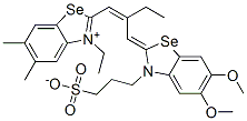 2-[2-[[5,6-dimethoxy-3-(3-sulphonatopropyl)-(3H)-benzoselenazol-2-ylidene]methyl]but-1-enyl]-3-ethyl-5,6-dimethylbenzoselenazolium CAS#: 35498-95-4