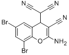 2-(2-AMINO-6,8-DIBROMO-3-CYANO-4H-CHROMEN-4-YL)MALONONITRILE CAS#: 175136-96-6