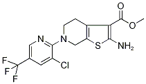 2-[2-Amino-4,7-dihydro-3-(methoxycarbonyl)thieno[2,3-c]pyridin-6(5H)-yl]-3-chloro-5-(trifluoromethyl)pyridine, 2-Amino-6-[3-chloro-5-(trifluoromethyl)pyridin-2-yl]-3-(methoxycarbonyl)-4,5,6,7-tetrahydrothieno[2,3-c]pyridine CAS#: 321430-29-9