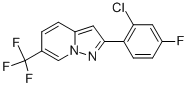 2-(2-CHLORO-4-FLUOROPHENYL)-6-(TRIFLUOROMETHYL)PYRAZOLO[1,5-A]PYRIDINE CAS#: 372122-57-1